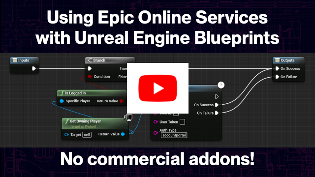 Epic Online Services with Blueprints